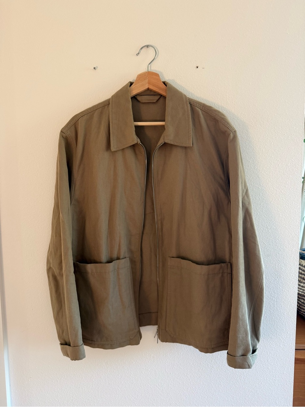 Massimo Dutti Light Brown Cropped Jacket
